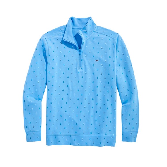 Vineyard Vines Other - Vineyard Vines Printed Broadfield Half Zip Pullover-Anchor Ocean Breeze-NWT